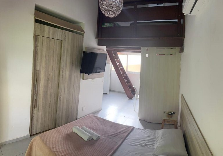 Flat 1 Quarto em Pipa-Com Mezanino-SH122D