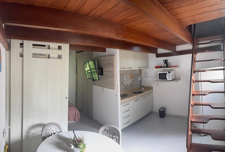 Flat 1 Quarto em Pipa-Com Mezanino-SH122D