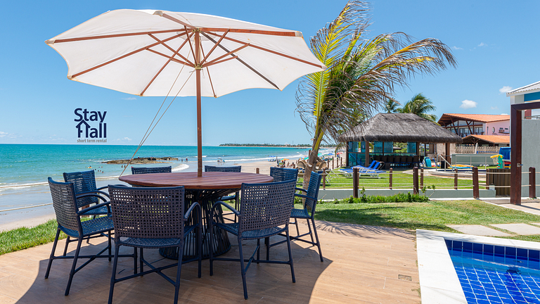 Casa Beira Mar-Piscina Privativa+Cozinheira-SH024