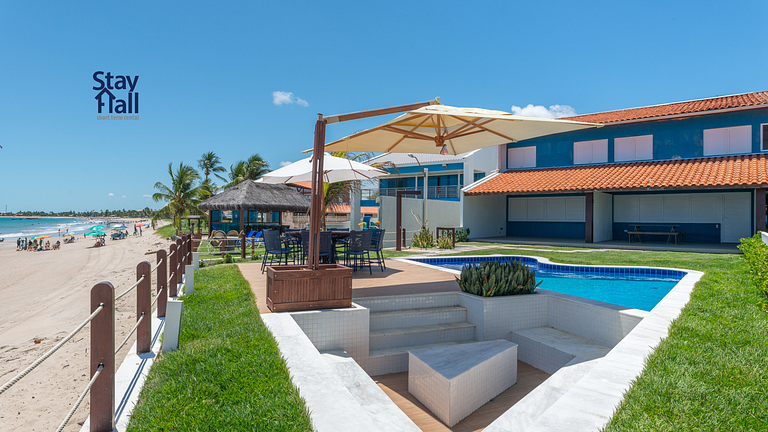 Casa Beira Mar-Piscina Privativa+Cozinheira-SH024