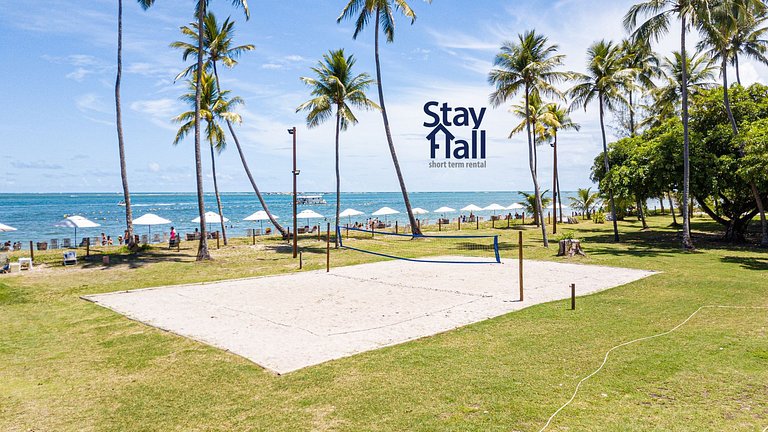 Flat com varanda+2qt no Eco Resort