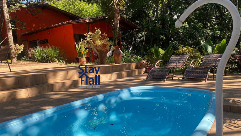 Refugio na Natureza-Chácara com Piscina Privativa