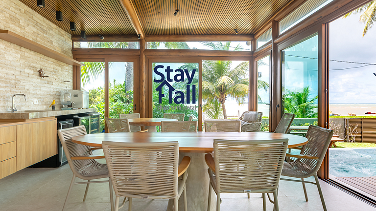 Casa de Luxo na Barra de Sirinhaém-8 suítes SH125