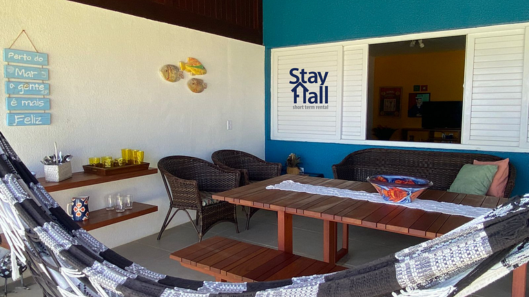 Casa Beira Mar-Piscina Privativa+Cozinheira-SH024