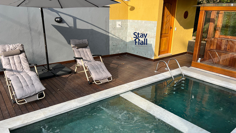Refúgio com Piscina Aquecida –3 quartos - 127M