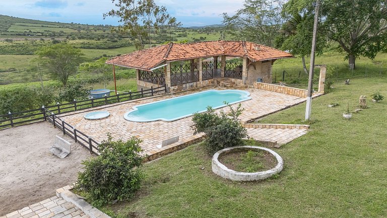 Bela Casa de Campo com Piscina-5 Quartos-SH106D