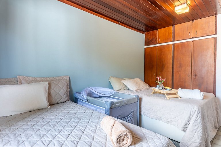 Casa Luxo-Piscina Privativa e Faxineira-132D