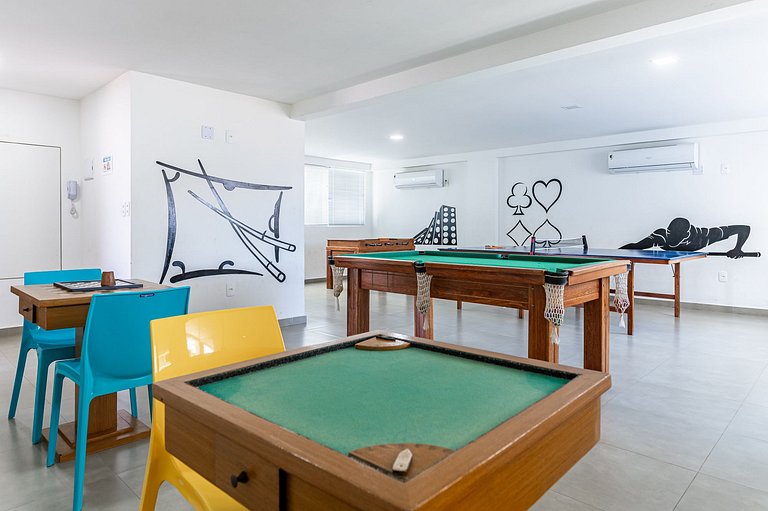 Flat beira mar-Tamandaré-c/ Churrasq-SH133