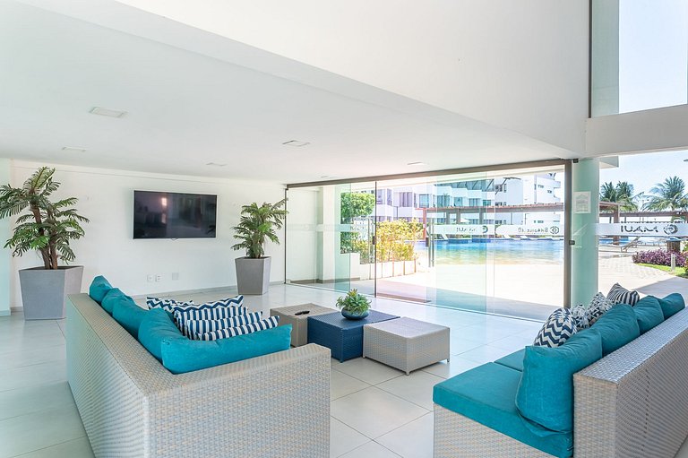 Flat beira mar-Tamandaré-c/ Churrasq-SH133