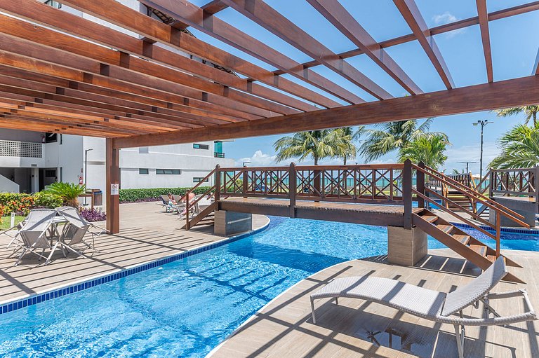 Flat beira mar-Tamandaré-c/ Churrasq-SH133