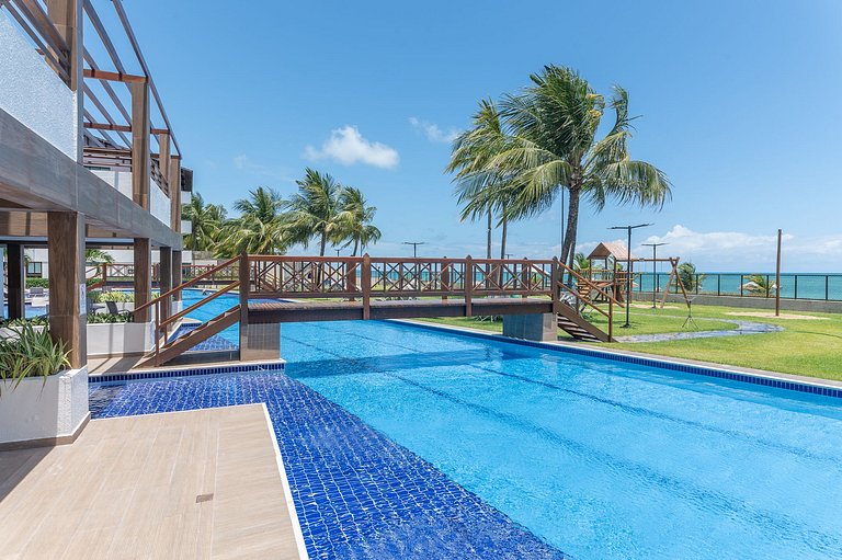 Flat beira mar-Tamandaré-c/ Churrasq-SH133