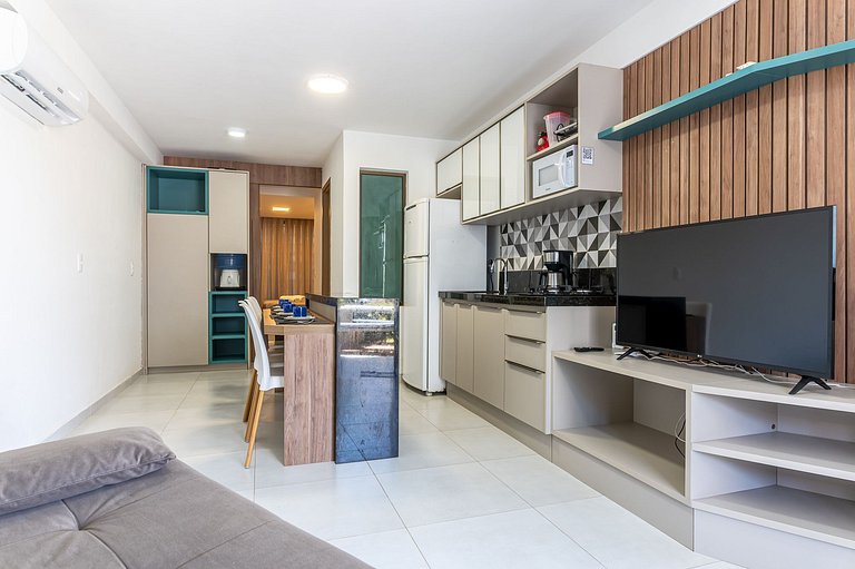 Flat beira mar-Tamandaré-c/ Churrasq-SH133