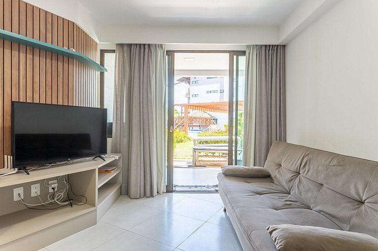 Flat beira mar-Tamandaré-c/ Churrasq-SH133
