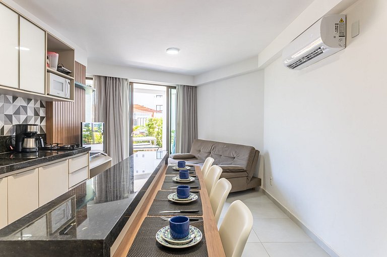 Flat beira mar-Tamandaré-c/ Churrasq-SH133