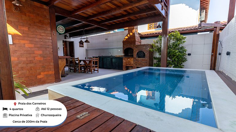 Casa con 4 Suites, barbacoa+piscina privada-SH014