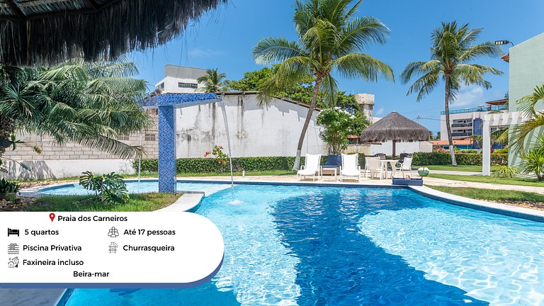 SH132-Tamandaré House-5bedrooms-Private Pool+Cleaning Lady
