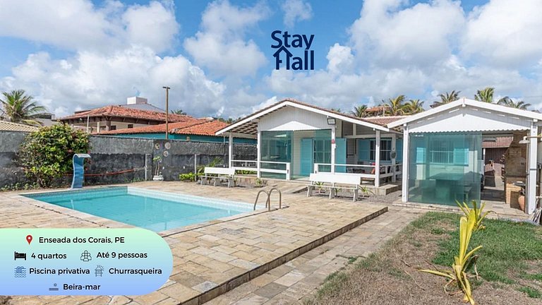 Casa Frente ao Mar com Piscina – 98D