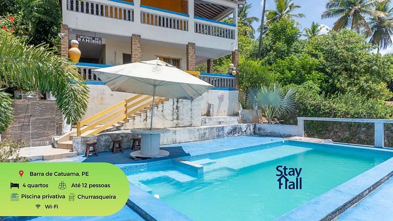 House with Pool - 4 Bedrooms in Barra de Catuama