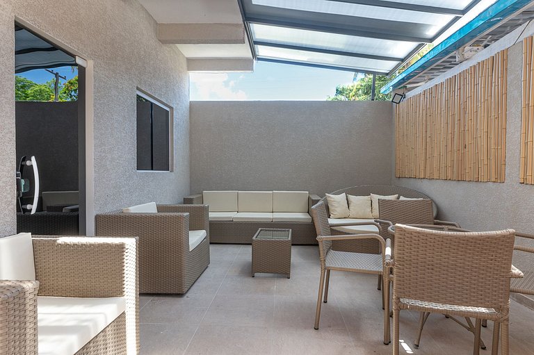 Flat Peroba a 300m da Praia | Até 4 hósp. 135M-SH