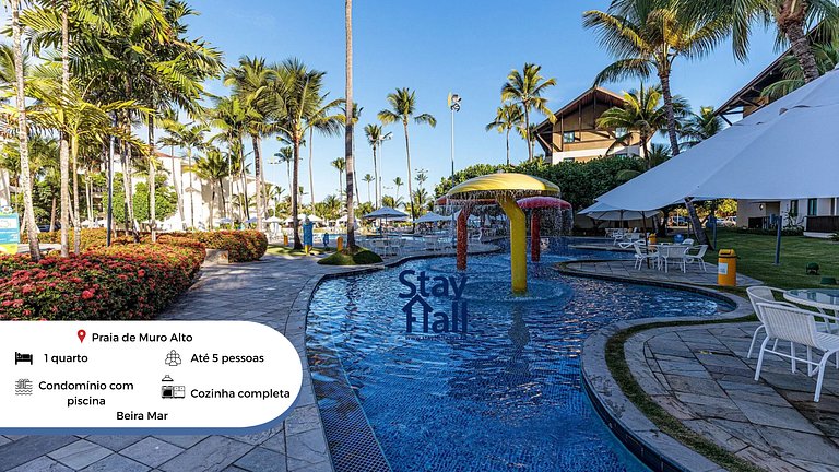 Equipped apartment in the Marulhos condominium-best beach in