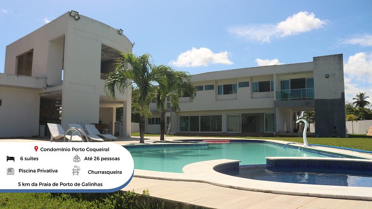Mansão c Piscina Privativa-6 suites 082M