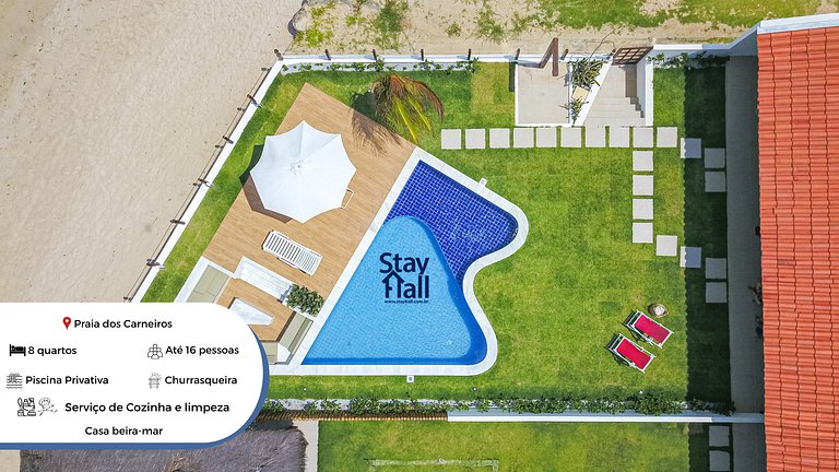 Casa Carneiros BeiraMar 8Qts Serv. Coz/Limp SH2425