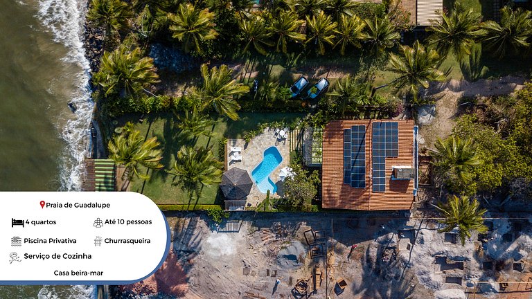 House in Guadalupe Beach - Next to Carneiros - 4 rooms - Bea