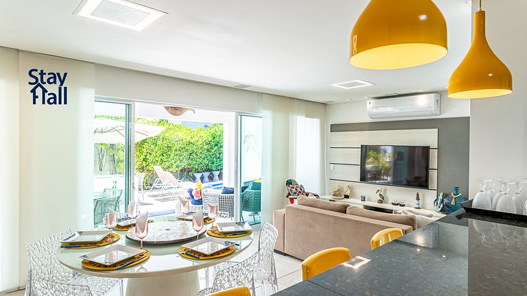 Bangalô 5 Qts-Cozinheira-pisci e churras priv 138D