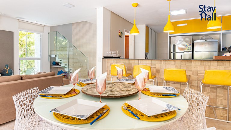 Bangalô 5 Qts-Cozinheira-pisci e churras priv 138D