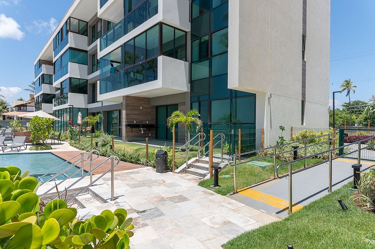 Apart Completo-2 suítes-Varanda c Vista Mar-SH143M