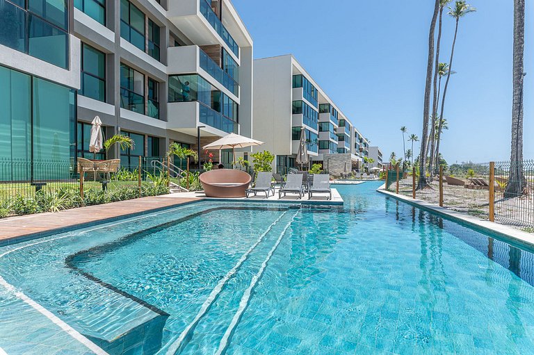 Apart Completo-2 suítes-Varanda c Vista Mar-SH143M