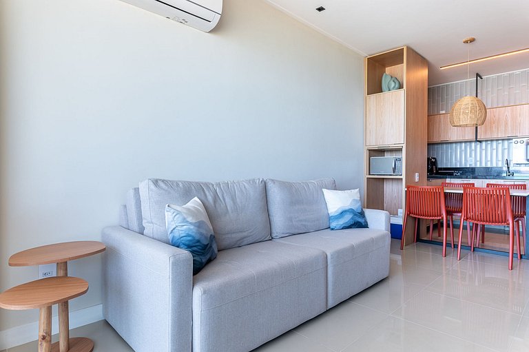 Apart Completo-2 suítes-Varanda c Vista Mar-SH143M