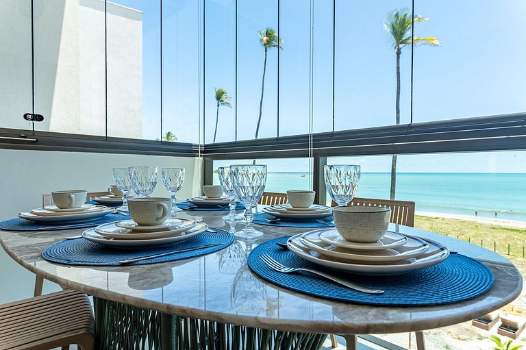 Apart Completo-2 suítes-Varanda c Vista Mar-SH143M