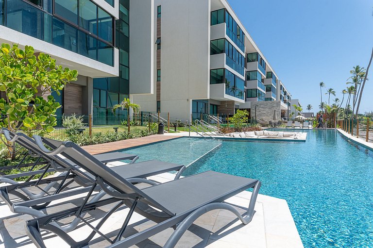 Apart Completo-2 suítes-Varanda c Vista Mar-SH143M