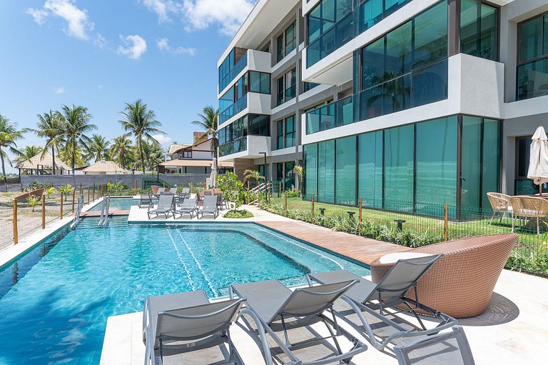 Apart Completo-2 suítes-Varanda c Vista Mar-SH143M