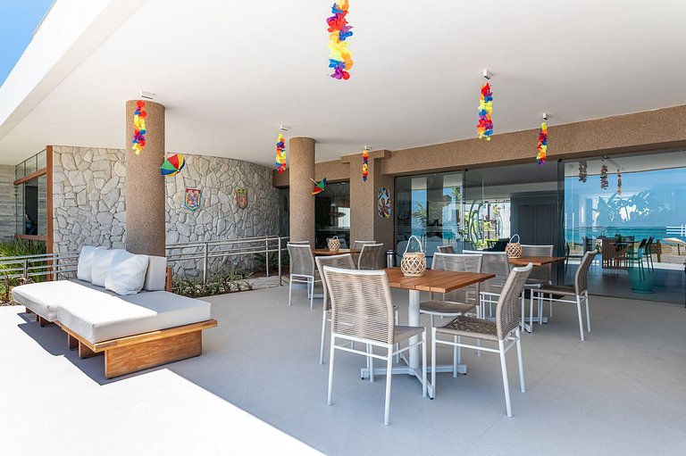 Apart Completo-2 suítes-Varanda c Vista Mar-SH143M