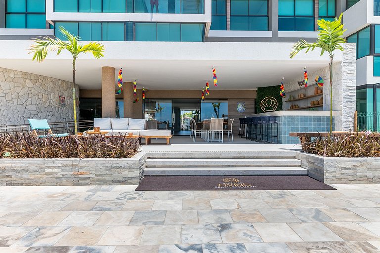 Apart Completo-2 suítes-Varanda c Vista Mar-SH143M