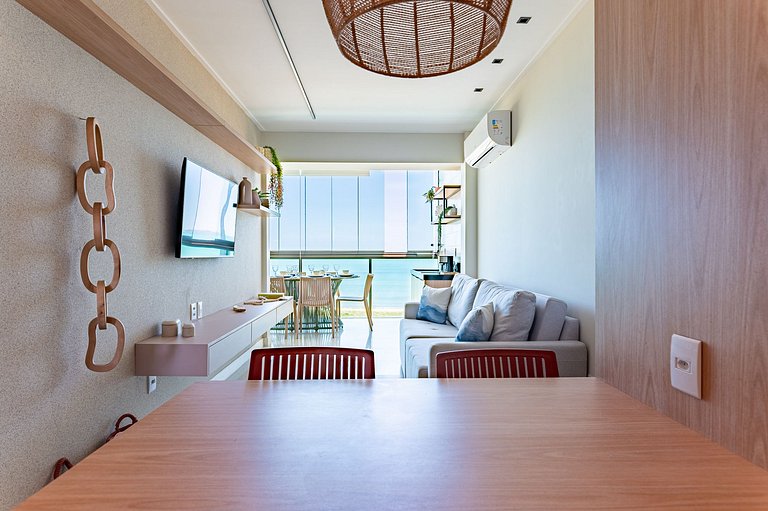 Apart Completo-2 suítes-Varanda c Vista Mar-SH143M