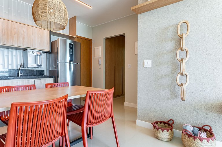 Apart Completo-2 suítes-Varanda c Vista Mar-SH143M