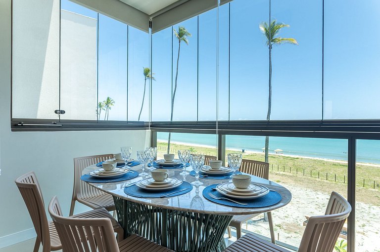 Apart Completo-2 suítes-Varanda c Vista Mar-SH143M