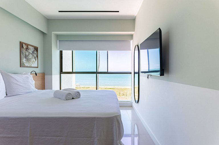 Apart Completo-2 suítes-Varanda c Vista Mar-SH143M