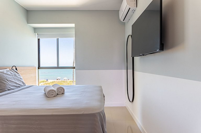 Apart Completo-2 suítes-Varanda c Vista Mar-SH143M