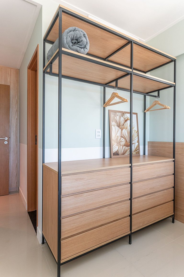 Apart Completo-2 suítes-Varanda c Vista Mar-SH143M