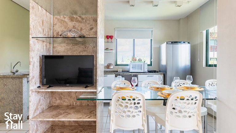 Apartamento equipado en el condominio Marulhos - la mejor pl