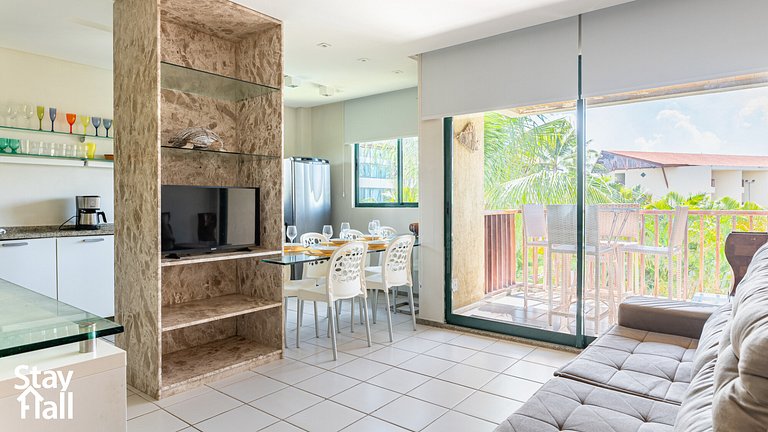 Equipped apartment in the Marulhos condominium-best beach in