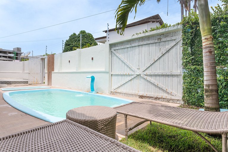 Bela Casa-3Qrts-Piscina Privada-120M da Praia-145M