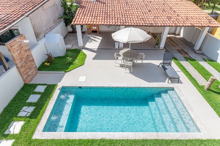 Bela Casa-5qts+Piscina-Condom. BeiraMar-SH088