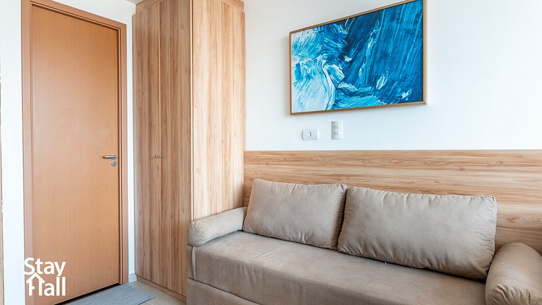 Flat 1 quarto conforto em Cupe - 154D