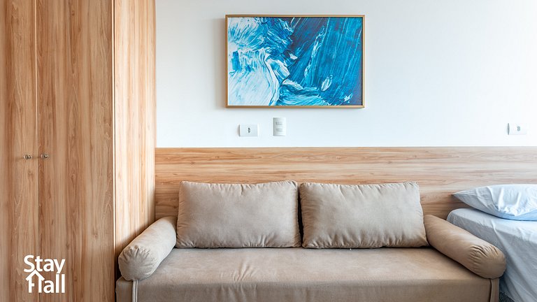 Flat 1 quarto conforto em Cupe - 154D