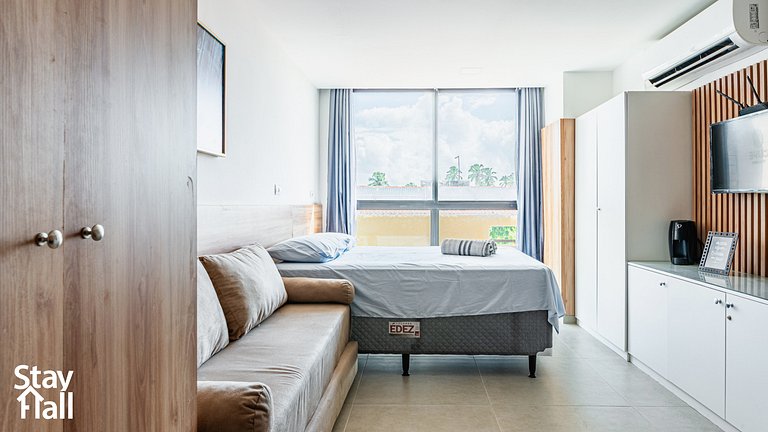 Flat 1 quarto conforto em Cupe - 154D